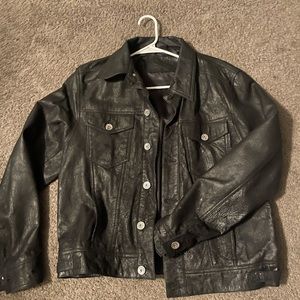 Distressed trucker Jacket